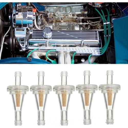 80% Hot Sell 5Pcs Transparent Car Vehicle Tractor Mower Gasoline Gas Inline Fuel Filter Cup