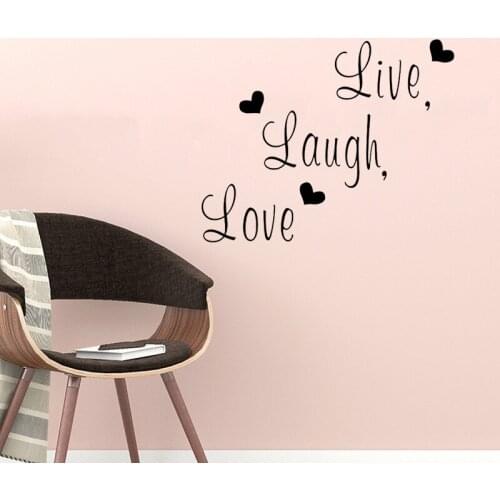 LIVE LAUGH LOVE Wall Stickers Living Room Wall Decals Family Decoration
