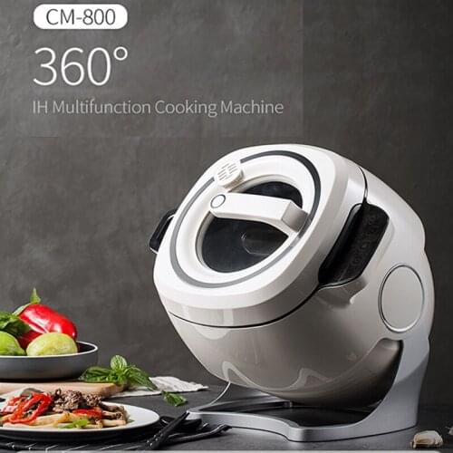 6L Non-stick Multifunctional Cooker Pot Intelligent Automatic Stir Frying Machine Household Electric Cooking Wok Pot 220V 2000W