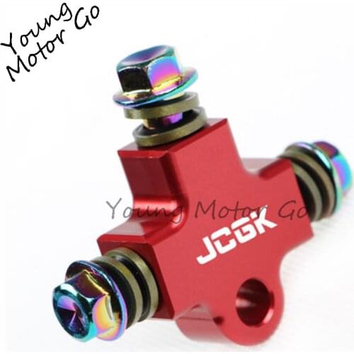 Motorcycle Universal Modified Hydraulic Brake Hose Line CNC Pipe Connector Coupling Tee Fitting 3way Adapter Dirt Pit Bike ATV
