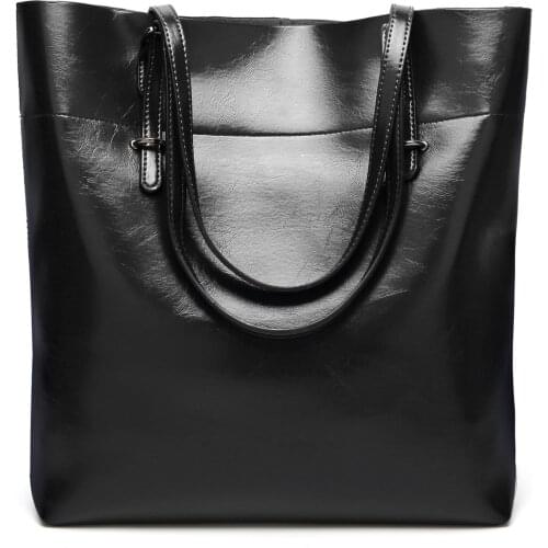 The first layer of leather handbags new 2019 leather shoulder shoulder bag fashion large capacity ladies