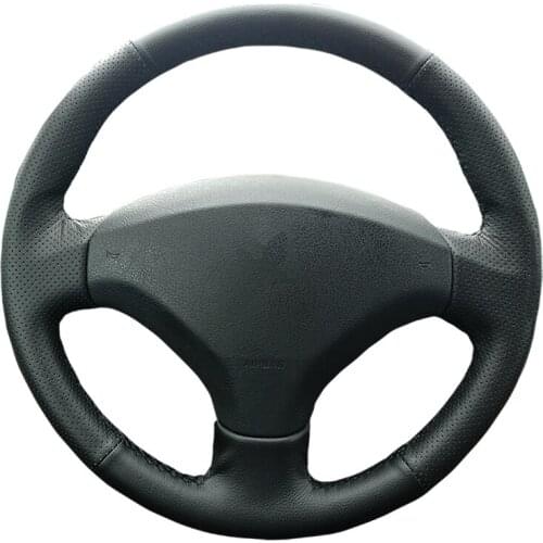 Genuine Braiding Cover For Steering Wheel For Peugeot 308 Old Peugeot 408 Custom Original Car Steering Wheel Cover Accessories