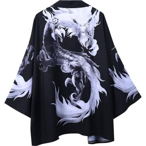 Traditional Japan Kimono Vintage Cardigan Samurai Yukata кимоно японский стиль Male Female High-quality Daily Street Wear