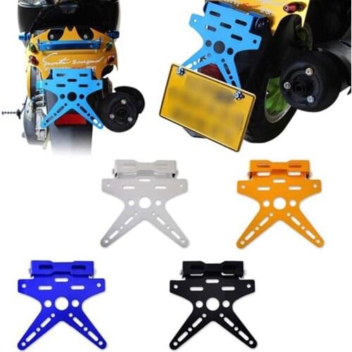 Aluminum Alloy Universal Motorcycle License Plate Holder Mount Bracket motor license plate holder motorcycle accessories