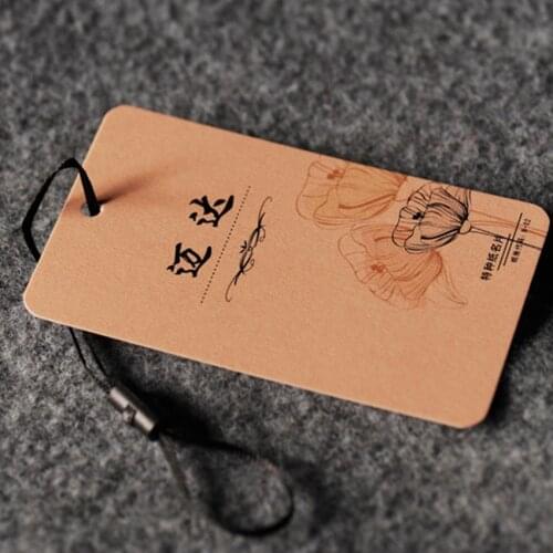 ZeQi new fashion custom hang tag printed clothes tags customized label paper swing tags 300gsm paper