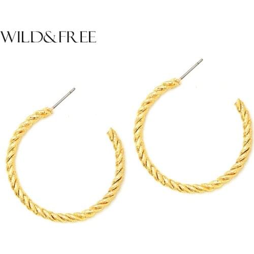 Women Fashion Big Round Open drop Earrings Vintage Zinc Alloy Antique Gold Indian Statement Dangle Earrings Jewelry Party
