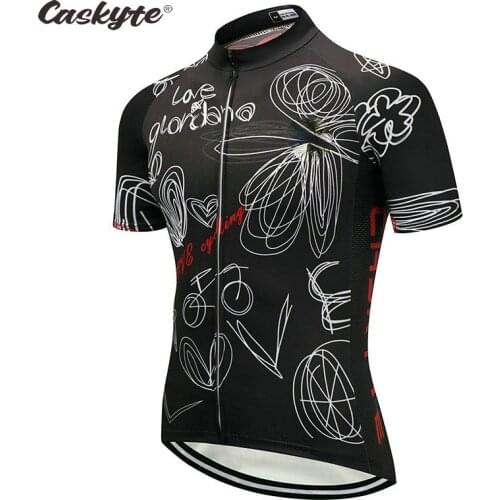 2021 Caskyte Womens Girls Summer Short Sleeve Cycling Jersey Bicycle Road MTB Bike Shirt Outdoor Sports Ropa Ciclismo Clothing