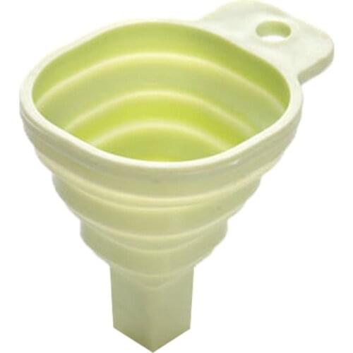 3Pcs Folding Funnel Small Retractable Tapered Funnel Kitchen Liquid Dispenser Household Food Grade Baking Tools Oil Pot Funnel