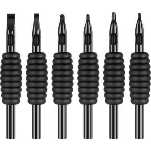 30PCS DT 19mm Tattoo Needle Sterile Disposable Tattoo Nozzle Needle Tips Tube Grip 3/5/7/9/11/13/14DT Tattoo Gun Supplies