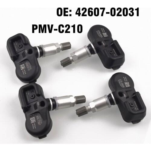 4PCS Car Tire Pressure Monitor Sensor TPMS PMV-C210 433MHZ for Toyota Avensis Auris RAV4 Yaris Verso