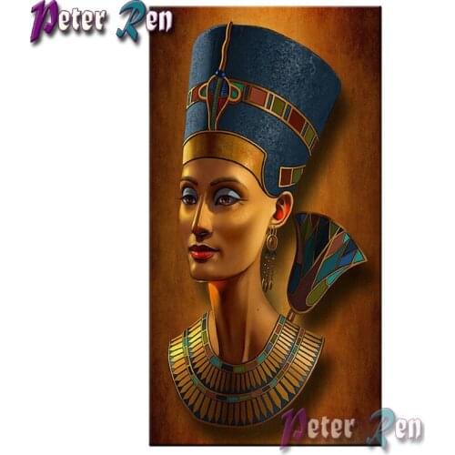 Peter ren 5d diamond painting Queen of ancient egypt diamond embroidery full Mosaic Cross stitch Rhinestone art home decoration