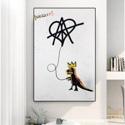 Abstract Cartoon Ainmal Dinosaur Canvas Painting for Living Room Wall Art Posters Prints Modern Baby Bedroom Home Decor Pictures
