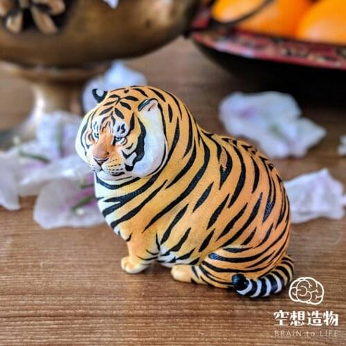 Authentic small zoo fat tiger uncle Ma fantasy creation popularity trend play with cute things do authentic