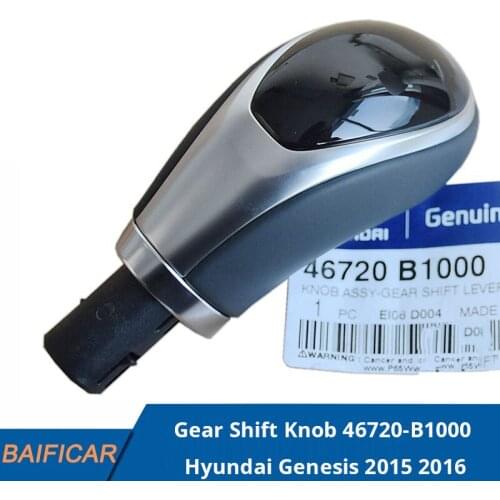 Baificar Brand New Genuine Auto Leather Gear Shift Knob 46720-B1000 For Hyundai Genesis 2015 2016