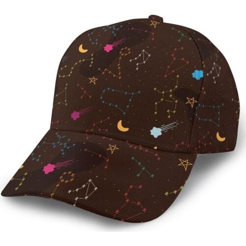 Colorful Zodiac Stars Baseball Cap women men snapback caps Classic Style hat Casual Sport Outdoor cap