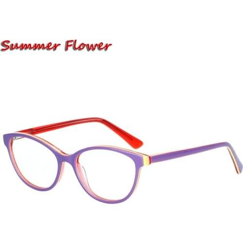 Chashma Brand Acetate Material Small Face Eyeglasses Trend Stylish Student Prescription Glasses Frame Kids Optical Eye Glasses