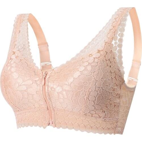 X113 No Rims Bra Gathered Lace Sexy Beauty Back Movement Female Underwear Anti-Sagging Bra Plus Size Massage Bras
