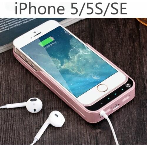 Portable 4200mAh Backup External Battery Charger Case For iPhone 5 5S 5C SE Backup Power Bank Case Cover
