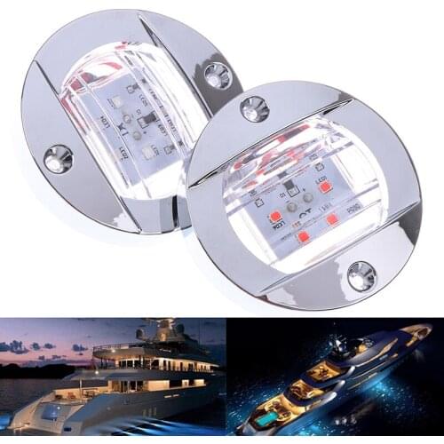 1Pcs Stern Ligh Marine Boat Transom LED Stern Light Cold White LED Tail Lamp Yacht Stern Light Waterproof Car Accessories