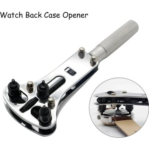 Watch Repair Tools Wrist Watch Case Opener Adjustable Screw Back Remover Wrench Repair Tool Claw Watch Repair Tools Case Opener