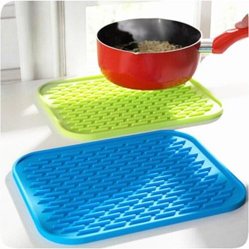 Hot Amazing Durable Silicone Round Non-slip Heat Resistant Mat Coaster Cushion Placemat Pot Holder 4 colors