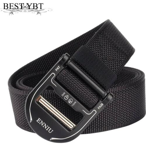 Best YBT Unisex Nylon belt new Multifunction Men and Women Alloy buckle belt outdoor Military training casual Men cowboy belt