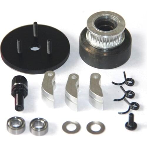 Single Synchronous Pulley Clutch Assembly RC Model Ship Upgrade Parts for TOYAN FSL400 Inline Four-cylinder 4stroke Engine Model