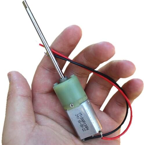 Long shaft planetary gear motor 80mA 72 rpm DC12V Carbon brush motor With line