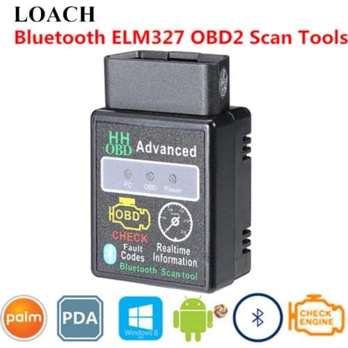 Advanced Smart OBD 2 II Diagnostic Scan Tool Mini ELM327 HH Car OBD2 CAN BUS Scanner Bluetooth OBDII Intelligent Chip Android PC