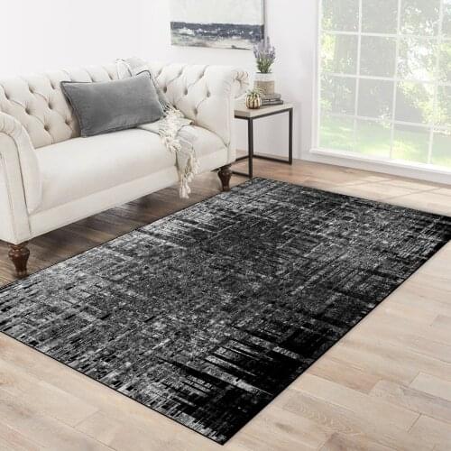 Grey black color carpet flat line patterned carpet modern carpet living room carpet free shipping soft