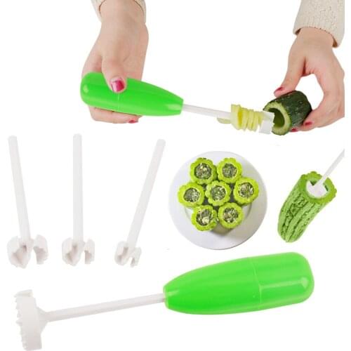 Hammer Style Hollow-Out Veggie Drill Spiralizer Digging Device Fruit Core Digger Multifunctional Vegetable Hole Digger Pumpkin
