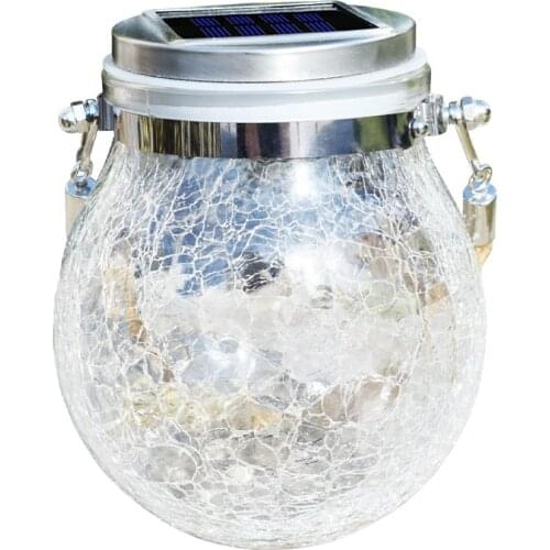 Solar Cracked Bottle Light Outdoor Garden Creative Decoration Light Glass Bottle Wishing Light Led Crack Light