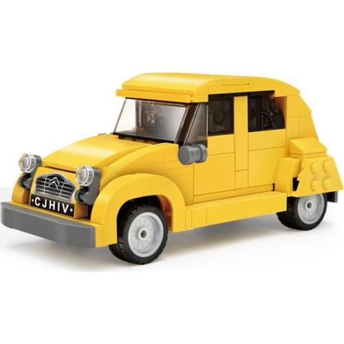 Technical 1:24 SCALE Classic car france Citroen 2CV building block vehicle assemble model bricks toys collection FOR GIFTS