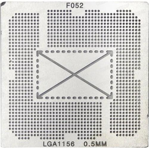 Top quality BGA Direct Heat Stencil template Suitable for Socket LGA1156 LGA 1156 Dia 0.50 MM with Ali standard shipping