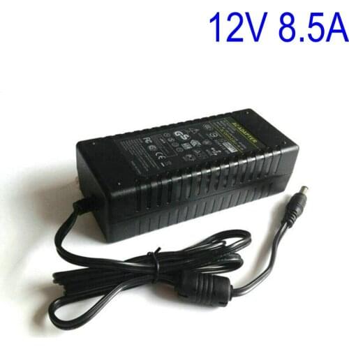 12V8.5A AC DC Adapter Charger For 5050 3528 LED Light LCD Monitor CCTV 12V 8.5A 100W Switch Power Supply DC 5.5*2.5/2.1mm