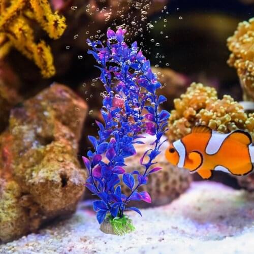 25cm Green Plants Durable Aquatic Pet Supplies Decor Fake Water Plants Fish Tank Aquarium Bottom Landscape Grass Plant