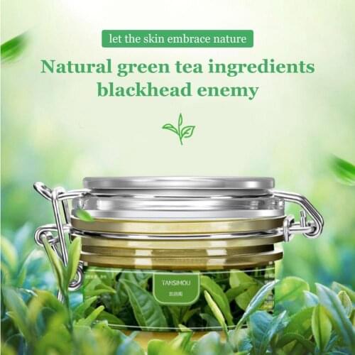 Green Tea Oil Control Mud Mask Acne Cleansing Mask Moisturizing Masque Peeling& Hydrating Facial Clay Pack Skin Care