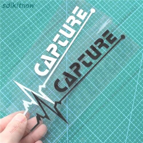 1pc New 7x20cm Heart Car Sports Decal Sticker Styling Windows Door Decoration For RENAULT CAPTURE 2013 2015 2018 accessories