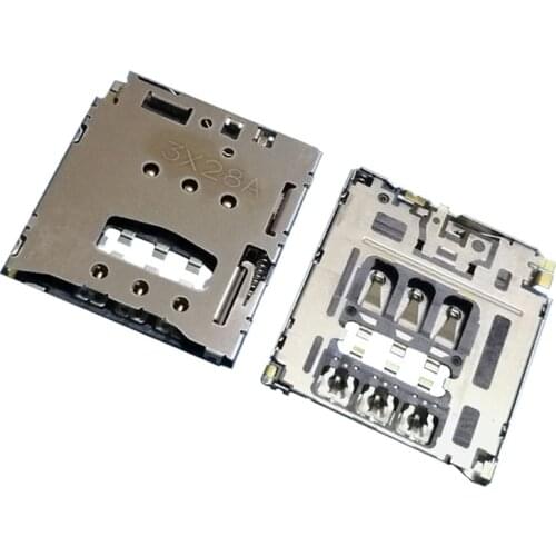 1Pcs Sim Card Reader Slot Tray Holder Connector Socket For Blackberry Q5 Z30 R10 InFocus IN810 M512 M2 M510T TCL S720 S725T