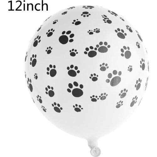 10pcs 12 Inch Dog Paw Printed Animal Latex Balloons Baby 's Party Decoration Funny Wedding Birthday Decoration