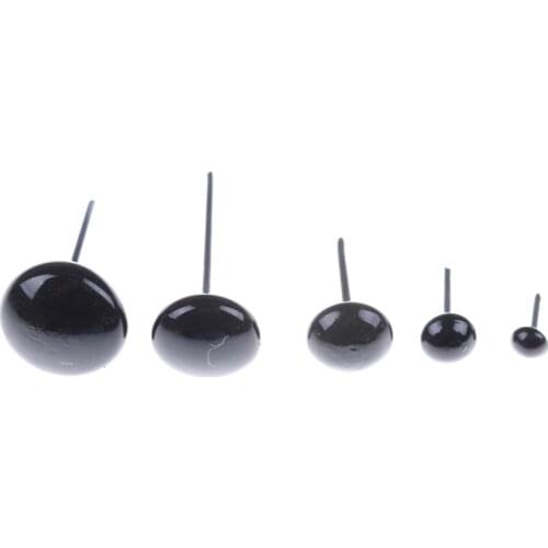 100pcs/set Glass Eyes 3/5/7/9/11 mm Needle Felting Teddy Bears Dolls Animals Black Eyes Dolls Accessories