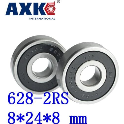 2021 New Rushed Steel 50pcs Free Shipping Double Rubber Sealing Cover Deep Groove Ball Bearing 628-2rs 8*24*8 Mm