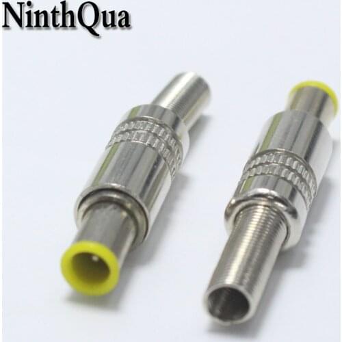 4pcs 6.5*4.4mm DC Power Plug 6.5mm *4.4mm with Tip Male Plug Connector Audio Adapter for OD5mm Cable for DIY Repair