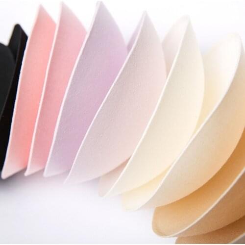 2pcs 1pair Women Intimates Accessories Sponge Swimsuit Breast Push Up Bra Padding Chest Enhancers Bra Foam Insert Chest Cup