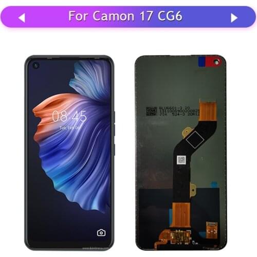 For Tecno camon 17 CG6 Display Touch Screen Assembly Glass Panel Digitizer Replacement