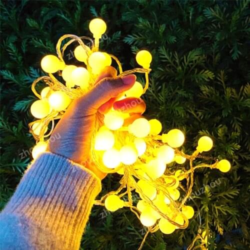 20LED Fairy Garland LED Ball String Light Battery Operation Gypsophila Light Holiday Wedding Party Lamp Ramadan Indoor Lighting