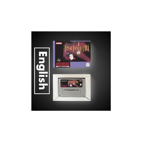 Final Game Fantasy III 3 - EUR Version RPG Game Card Battery Save With Retail Box