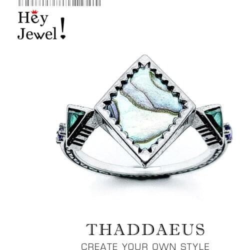 Ring Zig Zag Mother Of Pearl Abalone,Brand New Europe Style Fine Good Jewerly For Women,2021 Summer Gift In 925 Sterling Silver