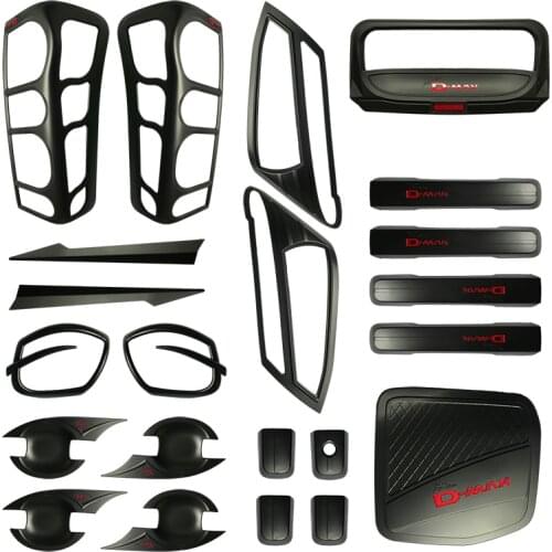 LAMP HOODS DECORATIVE PARTS HEAD LIGHTS COVERS DOOR BOWL TANK COVER FIT FOR ISUZU D-MAX DMAX 2012-2015 EXTERIOR ACCESSORIES