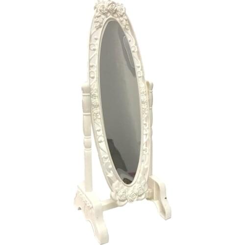 1 Pcs Doll White Mirror Furniture Fashion Doll Mini Play Toys For Barbie Doll Makeup Accessories Girl Hot Sale Gift